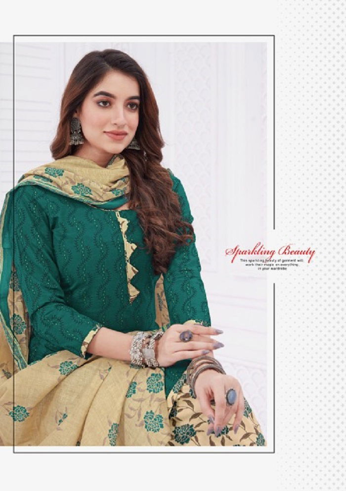 Punjabi Kudi Vol 12 By Madhav 12001 To 12010 Cotton Dress Material Suppliers in India